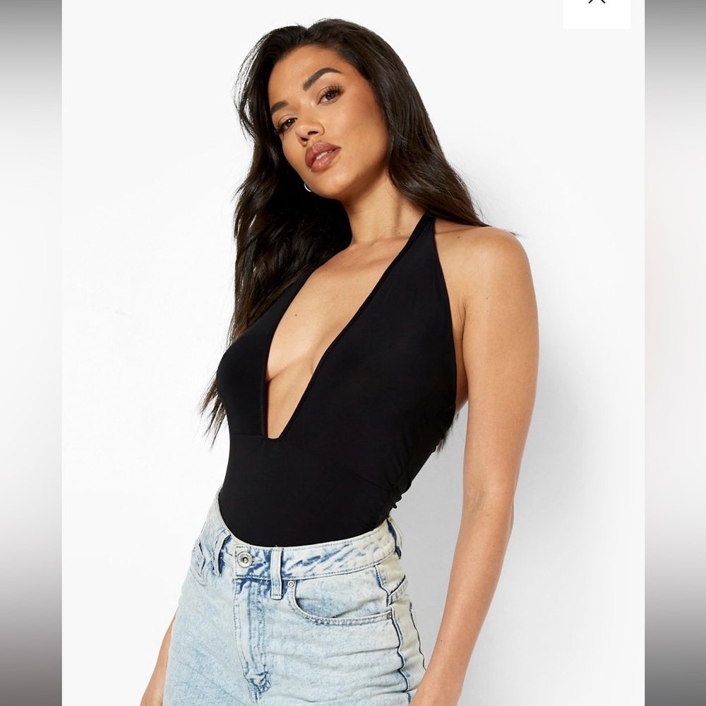 🔸 Boohoo 🔸 halter neck bodysuit - Picture 1 of 8